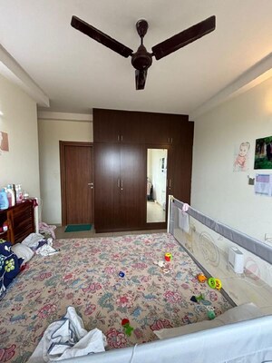 Bedroom in 3 BHK Apartment at Bhartiya Nikoo Homes, Thanisandra Main Road – for Rent