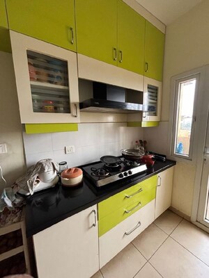 Kitchen in 3 BHK Apartment at Bhartiya Nikoo Homes, Thanisandra Main Road – for Rent
