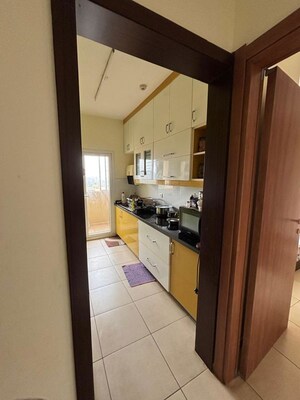 Kitchen in 3 BHK Apartment at Bhartiya Nikoo Homes, Thanisandra Main Road – for Rent