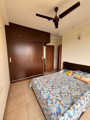 Bedroom in 3 BHK Apartment at Bhartiya Nikoo Homes, Thanisandra Main Road – for Rent