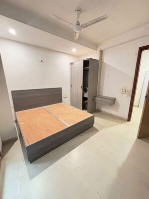 Bedroom in 2 BHK Builder Floor at Palm Residency Chhatarpur, Chattarpur – for Rent