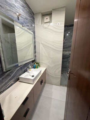 Bathroom in 3 BHK Builder Floor at Sushant Lok Iii – for Rent