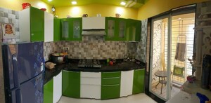 Kitchen in 2 BHK Apartment at Vijay Nagari Annex, Waghbil – for Rent