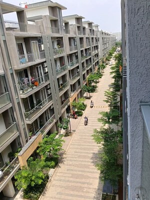 Balcony in 3.5 BHK Builder Floor at M3M Soulitude, Sector 89 – for Rent