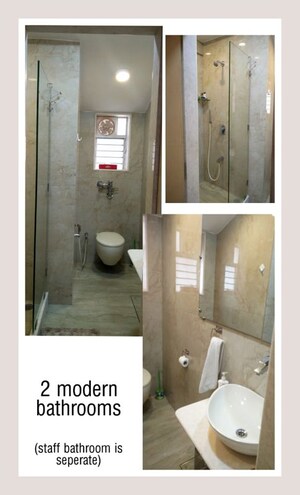 Bathroom in 2 BHK Apartment at Somani Gram – for Rent