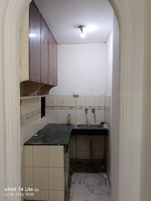 Kitchen in 1 BHK Builder Floor at Khirki Extension – for Rent
