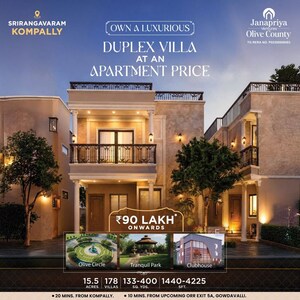 3 BHK Villa – Exterior View View at Janapriya Olive County, Srirangavaram - for Sale