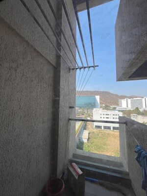 Balcony in 2 BHK Apartment at Kohinoor Coral Phase 3, Hinjewadi – for Rent