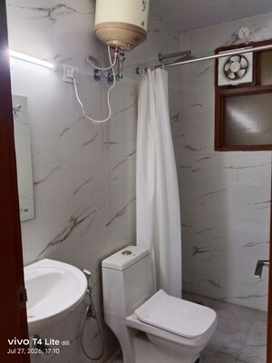 Bathroom in 3 BHK Builder Floor at Panchsheel Vihar – for Sale