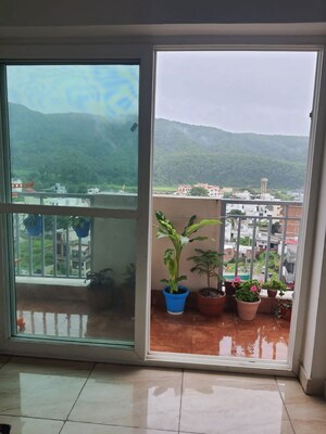 Balcony in 3 BHK Apartment at Adarsh Panache Heights, Kulhan – for Rent