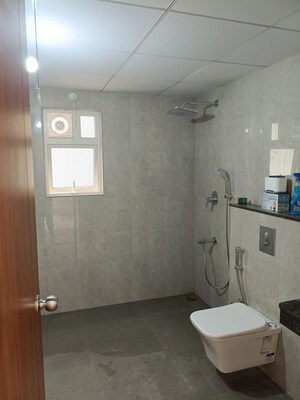 Bathroom in 3 BHK Apartment at Aurobindo The Regent, Kondapur – for Rent