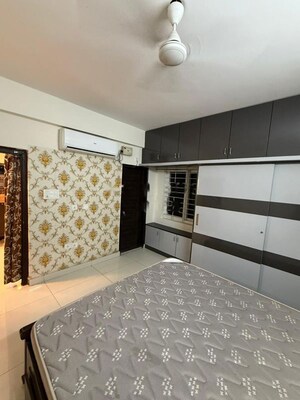 Bedroom in 3 BHK Apartment at Akruthi Aarya Sree Breeze, Nallagandla – for Rent