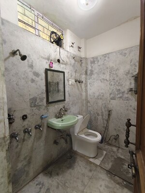 Bathroom in 2 BHK Builder Floor at Malviya Nagar – for Rent