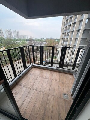 Balcony in 3 BHK Apartment at Mahindra Nestalgia, Pimpri – for Rent