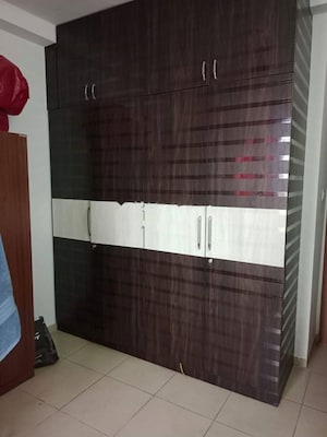 Bathroom in 3 BHK Apartment at Bhartiya Nikoo Homes Phase 2, Thanisandra Main Road – for Rent