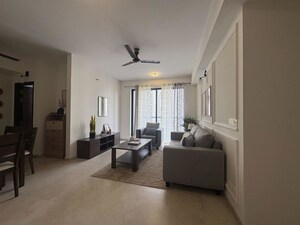 Living Room in 3 BHK Builder Floor at Palam Vihar Residents Association, Palam Vihar – for Rent
