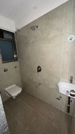 Bathroom in 3 BHK Apartment at Adani Ten BKC, Bandra East – for Rent