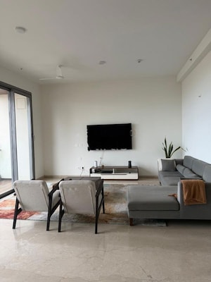 Living Room in 3 BHK Apartment at Piramal Mahalaxmi, Mahalaxmi – for Rent