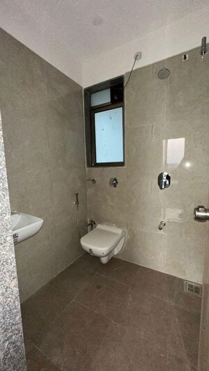 Bathroom in 3 BHK Apartment at Adani Ten BKC, Bandra East – for Rent