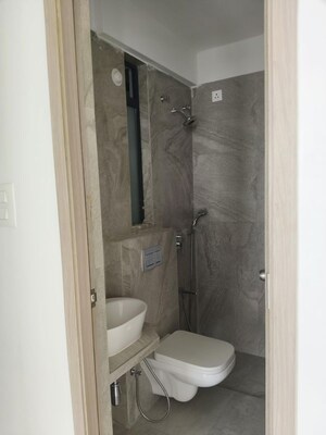 Bathroom in 2 BHK Apartment at Chandak Cornerstone, Worli – for Rent