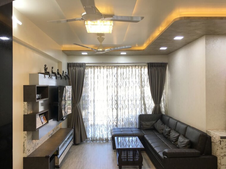 Living Room, rama-celestial-city-phase-ii 2 Bedroom 1050 Sq.Ft. Apartment In Ravet Pune 10558051