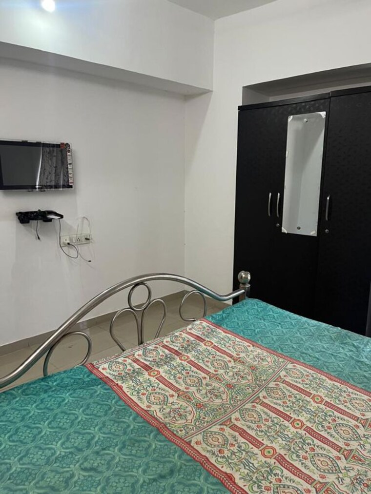 Bedroom, satyam-serenity 2 Bedroom 800 Sq.Ft. Apartment In Wadgaon Sheri Pune 10558132