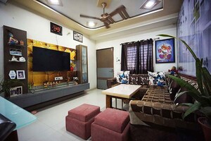 Living Room in 5 BHK Villa at Gandhinagar Mahudi Main Road – for Sale