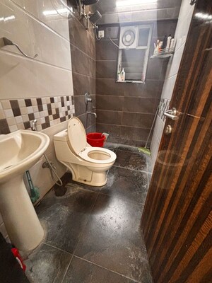 Bathroom in 2 BHK Apartment at Lakshadeep Coconest Pimple, Pimple Saudagar – for Rent