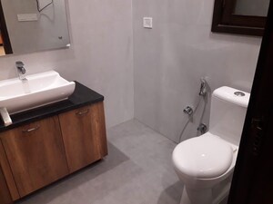 Bathroom in 1 RK Builder Floor at Sushant Lok I – for Rent