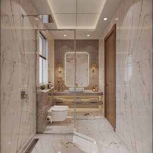 Bathroom in 3 BHK Apartment at Eldeco 7 Peaks Residences, Omicron 1a Greater Noida – for Sale