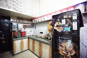 Kitchen in 1 BHK Villa at Vastral – for Sale