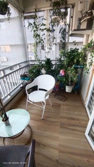 Balcony in 3 BHK Apartment at Pratibha Heights Ravet, Ravet – for Rent
