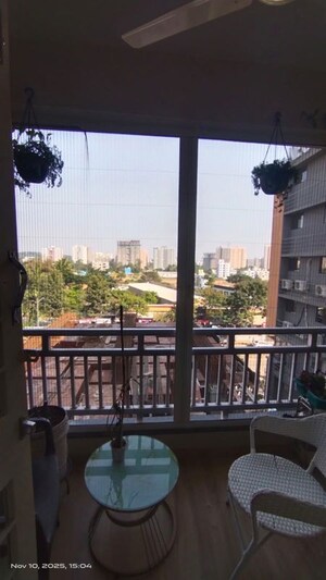 Balcony in 3 BHK Apartment at Pratibha Heights Ravet, Ravet – for Rent