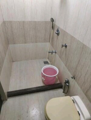 Bathroom in 3 BHK Apartment at Bangur Nagar – for Rent