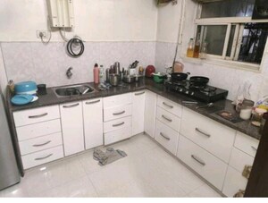 Kitchen in 3 BHK Apartment at Bangur Nagar – for Rent