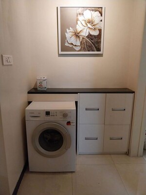 Bathroom in 3 BHK Apartment at Kasturi La Salette, Hadapsar – for Rent