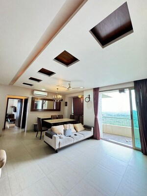 Living Room in 2.5 BHK Apartment at Oberoi Realty Woods, Goregaon East – for Rent