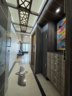 Building Lobby in 2.5 BHK Apartment at Oberoi Realty Woods, Goregaon East – for Rent