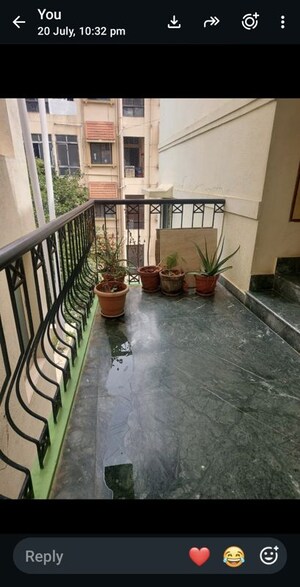 Balcony in 2 BHK Builder Floor at Btm Layout Stage 2 – for Rent