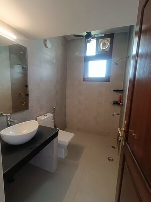 Bathroom in 3 BHK Builder Floor at Dlf Phase I – for Rent