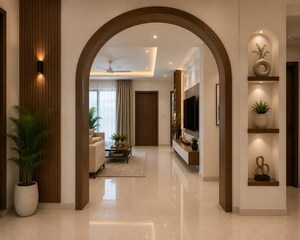 Building Lobby in 3 BHK Villa at Kovaipudur – for Sale