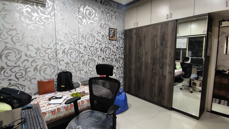 Bedroom, ambegaon khurd 3 Bedroom 1400 Sq.Ft. Apartment In Ambegaon Khurd Pune 10558319