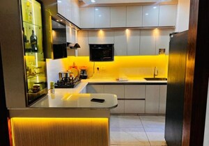 Kitchen in 3 BHK Apartment at Gomti Nagar – for Rent