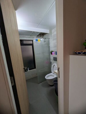 Bathroom in 2.5 BHK Apartment at Prescon Midtown Bay, Mahim West – for Rent
