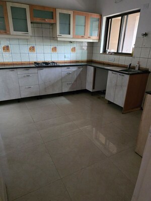 Kitchen in 3.5 BHK Apartment at Panchshil Forest Castle, Koregaon Park – for Rent