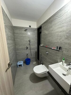 Bathroom in 1 RK Apartment at Lodha Unica, Jogeshwari West – for Rent
