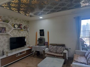 Living Room in 3 BHK Apartment at Goel Ganga Altus, Kharadi – for Sale