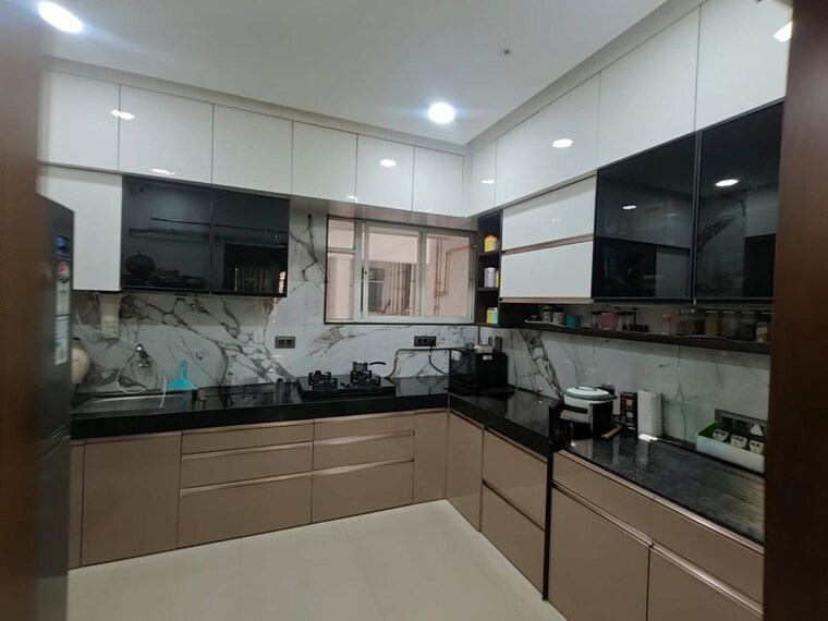Kitchen, goel-ganga-liviano 3.5 Bedroom 1650 Sq.Ft. Apartment In Kharadi Pune 10558721