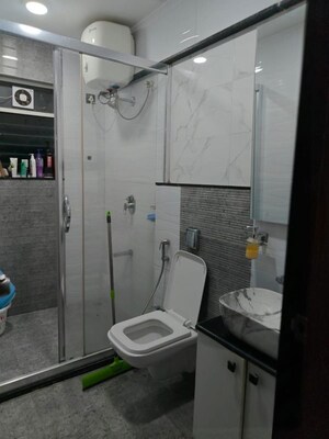 Bathroom in 4 BHK Apartment at Goel Ganga Liviano, Kharadi – for Sale