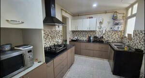 Kitchen in 3 BHK Apartment at Golden Crast Apartment, Butler Colony – for Rent